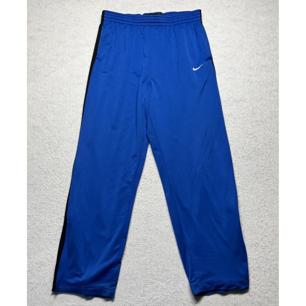 Vintage Nike‎ Basketball Track Pants Blue Zipper Ankles Men's Size 2XL